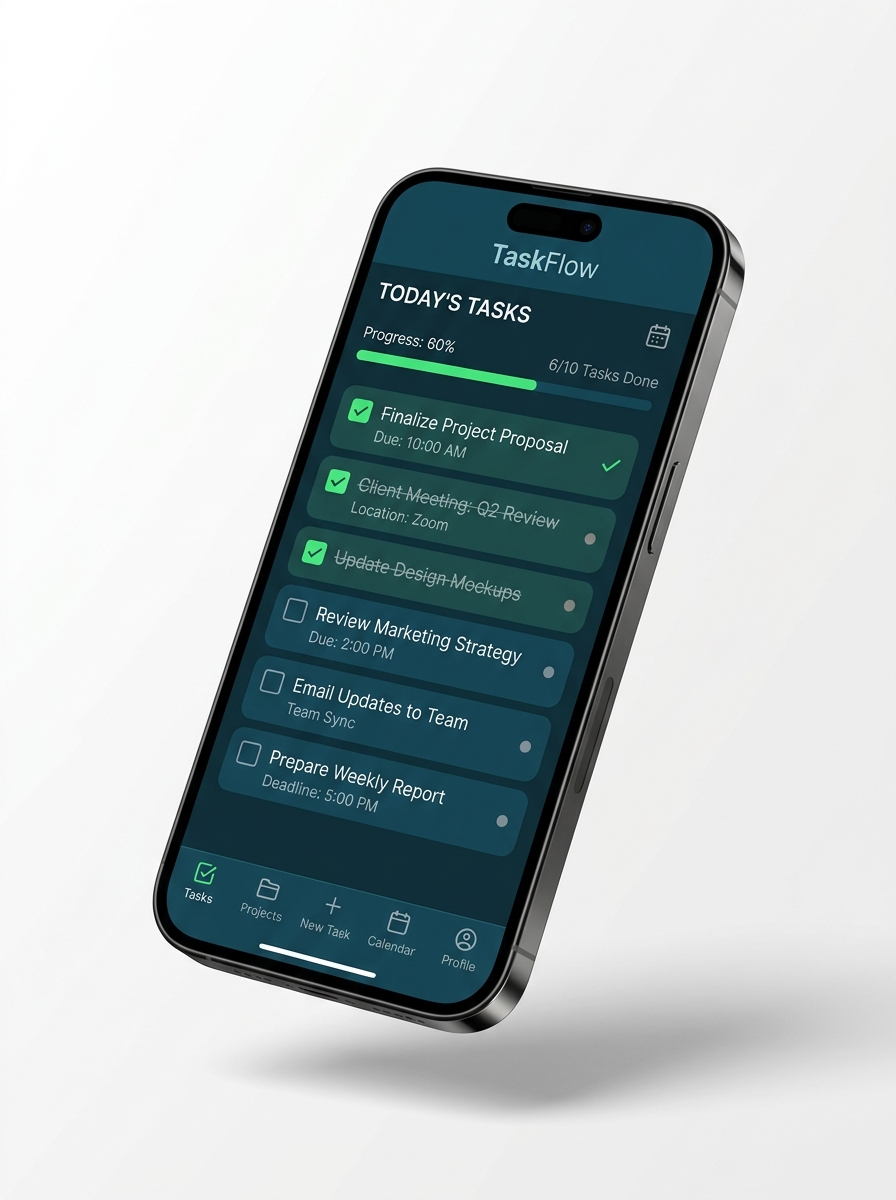 Notester interactive checklist with progress tracking